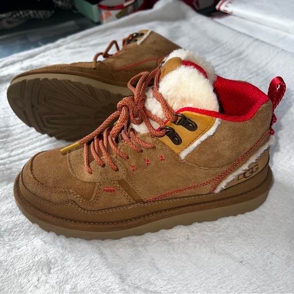 UGG Highland Hi Heritage Chestnut Fiery Red Suede Hiking Boot - Picture 11 of 11